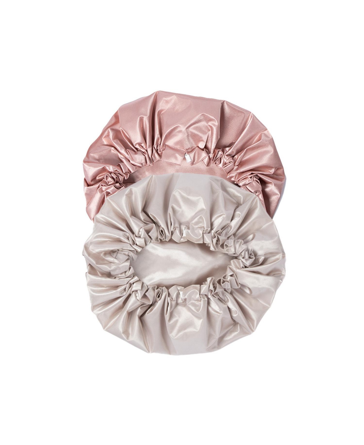 2-pack Satin Shower Cap - Champagne  blush