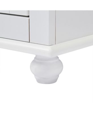 62.5"H Tall Storage Cabinet with 2 Drawers for Bathroom or Office Use