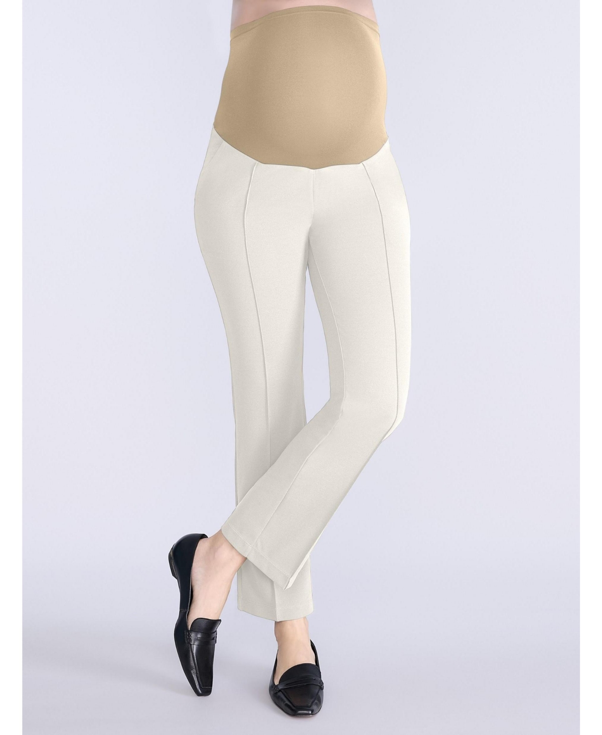 Women's Mia Secret Fit Over the Belly Slim Straight Leg Pant - Motherhood Maternity - Khaki