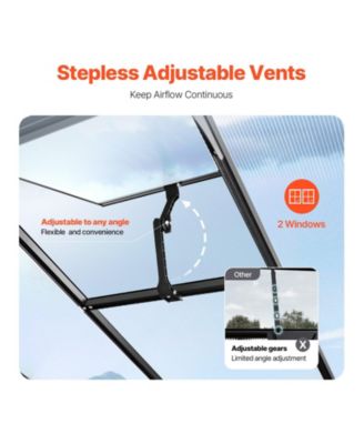 Polycarbonate Greenhouse Outdoor Walk-in Greenhouse for Garden