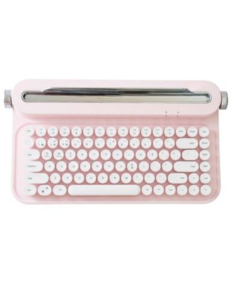 ACTTO B305 Wireless Keyboard, Retro Bluetooth Aesthetic Typewriter Style Keyboard with Integrated Stand