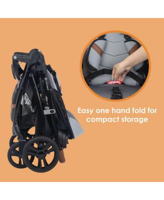 EZ Ride SE Stroller Travel System with Secure-Lift Infant Car Seat in Bluebell