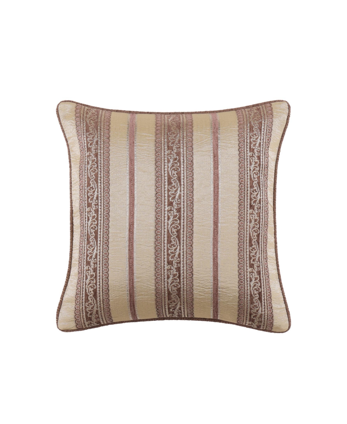 J Queen New York Weston Square Decorative Pillow, 20" X 20" In Brown