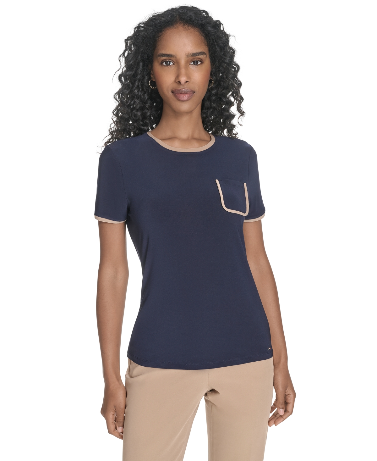 Women's Short-Sleeve Crewneck Pocket Tee - Tigr Eye/i