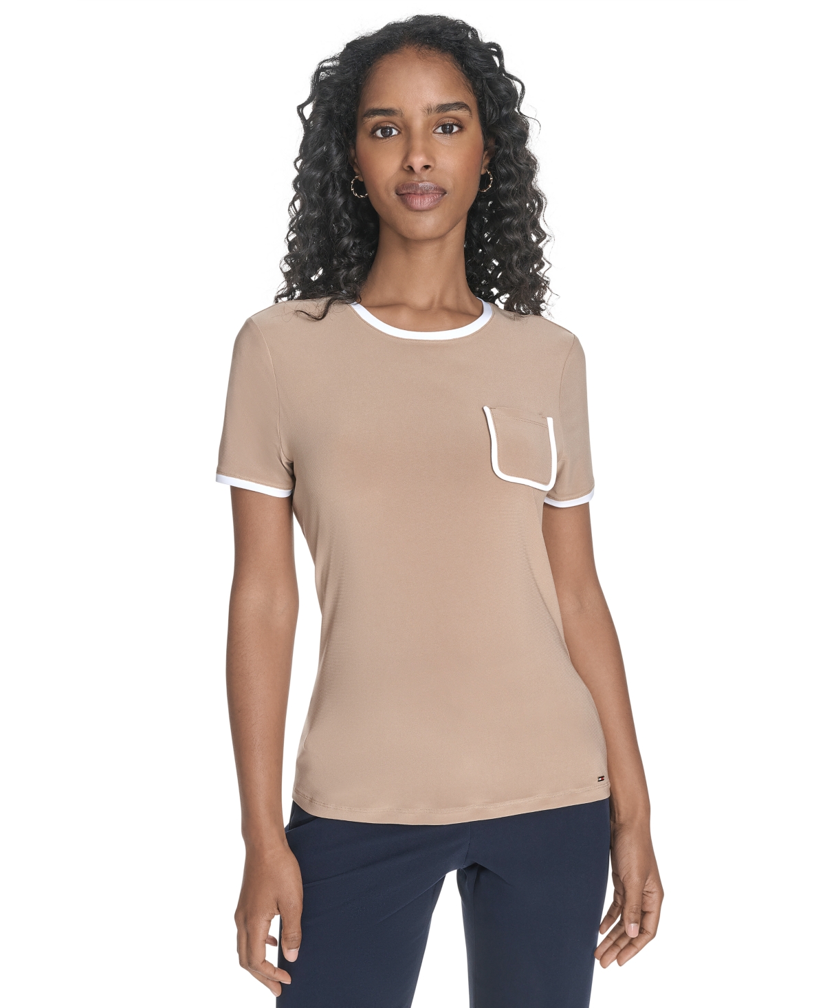 Women's Short-Sleeve Crewneck Pocket Tee - Tigr Eye/i