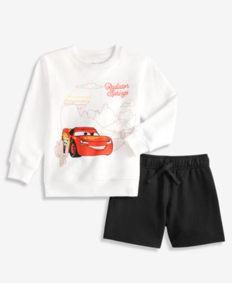 Epic Threads - Toddler Boys 2T-4T 2-Pc. Cars Fleece Top & Shorts Set