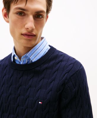 Men's Classic Cable Crewneck Sweater