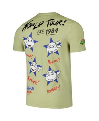 Men's Green Teenage Mutant Ninja Turtles Dimension World Tour 1984 T-Shirt