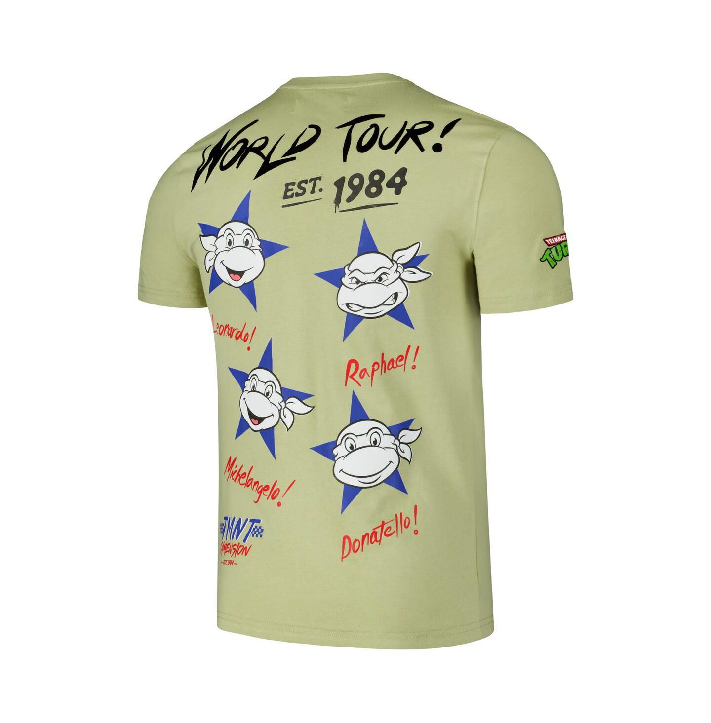 Мужская футболка Freeze Max Green Teenage Mutant Ninja Turtles Dimension World Tour 1984 — фото 3