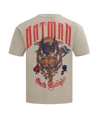 Men's Tan Batman Comics Olde English T-Shirt