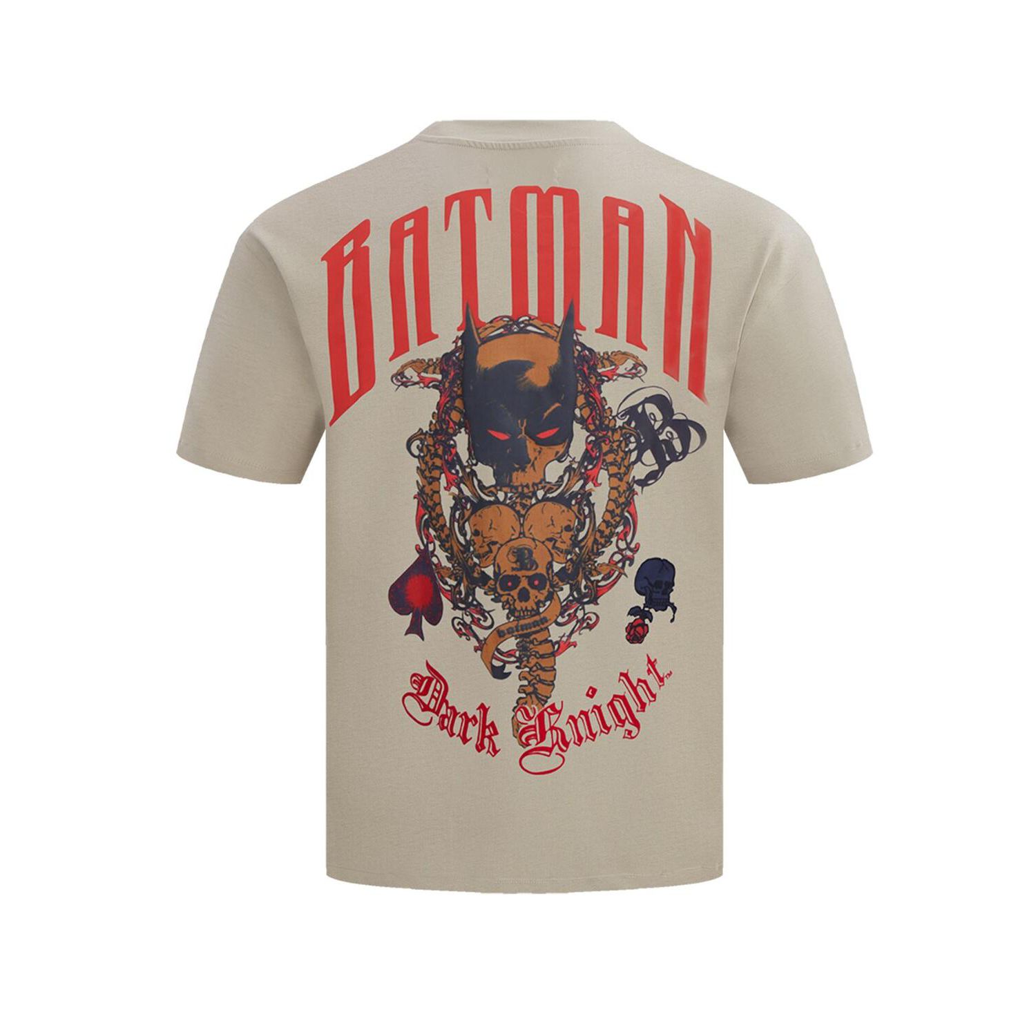 Men's Tan Batman Comics Olde English T-Shirt