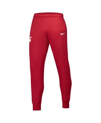 Men's Crimson Washington State Cougars Club Fleece Pants