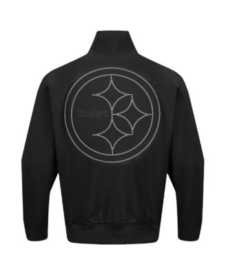 Men's Black Pittsburgh Steelers Paint The City Twill Full-Zip Jacket