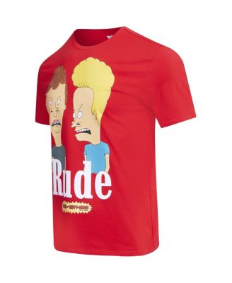 Men's and Women's Red Beavis and Head Rude T-Shirt