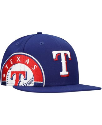 New Era - Men's Royal Texas Rangers Logo Strike 9FIFTY Snapback Hat