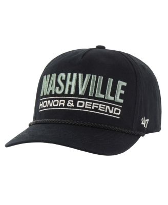 Men's Black Nashville Predators OHT Military Appreciation Homeland Honor and Defend Hitch Adjustable Hat