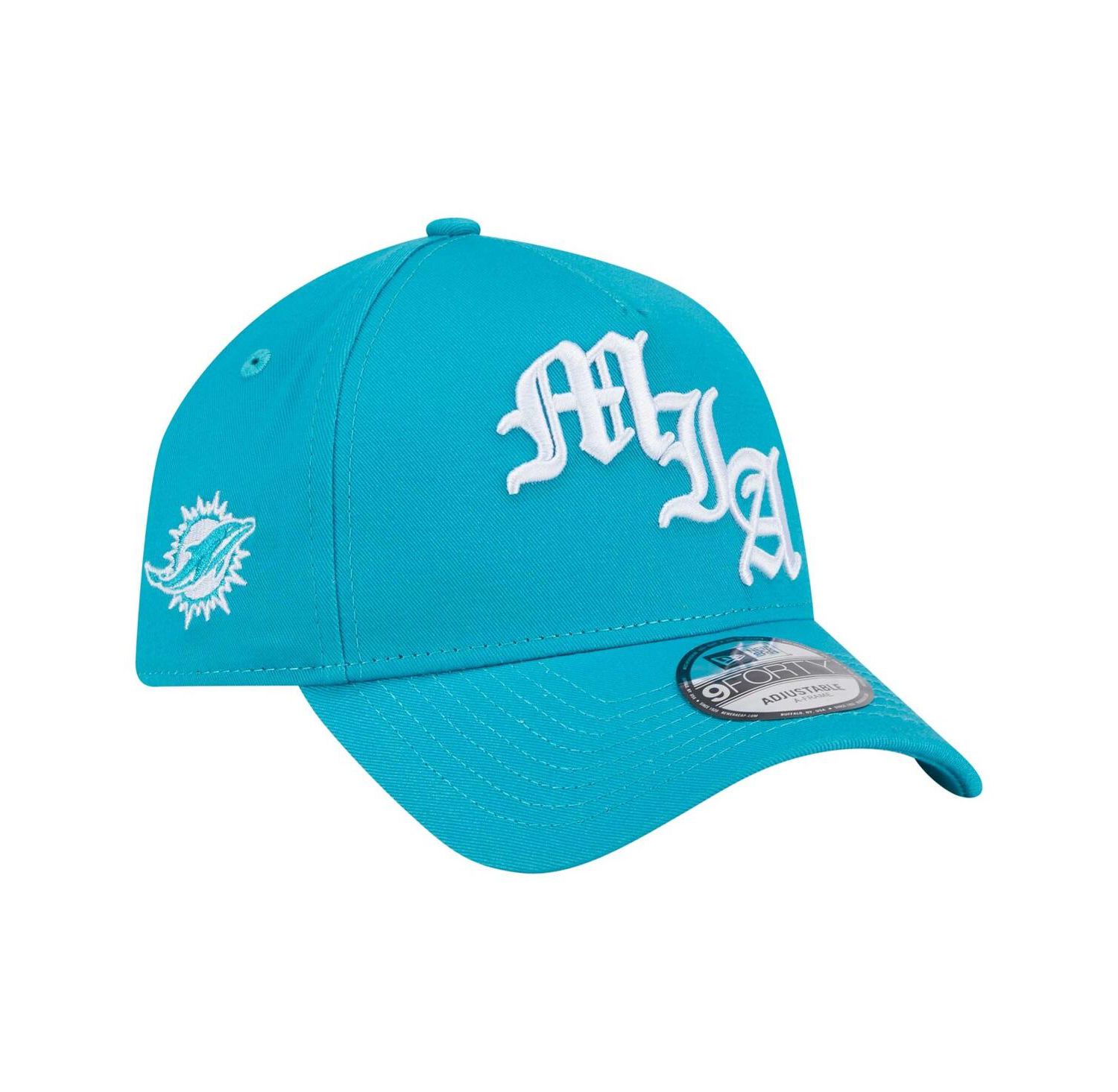 Men's Aqua Miami Dolphins Mystic 9FORTY A-Frame Adjustable Hat