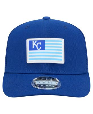 Men's Royal Kansas City Royals Flag 9SEVENTY Stretch-Snap Hat