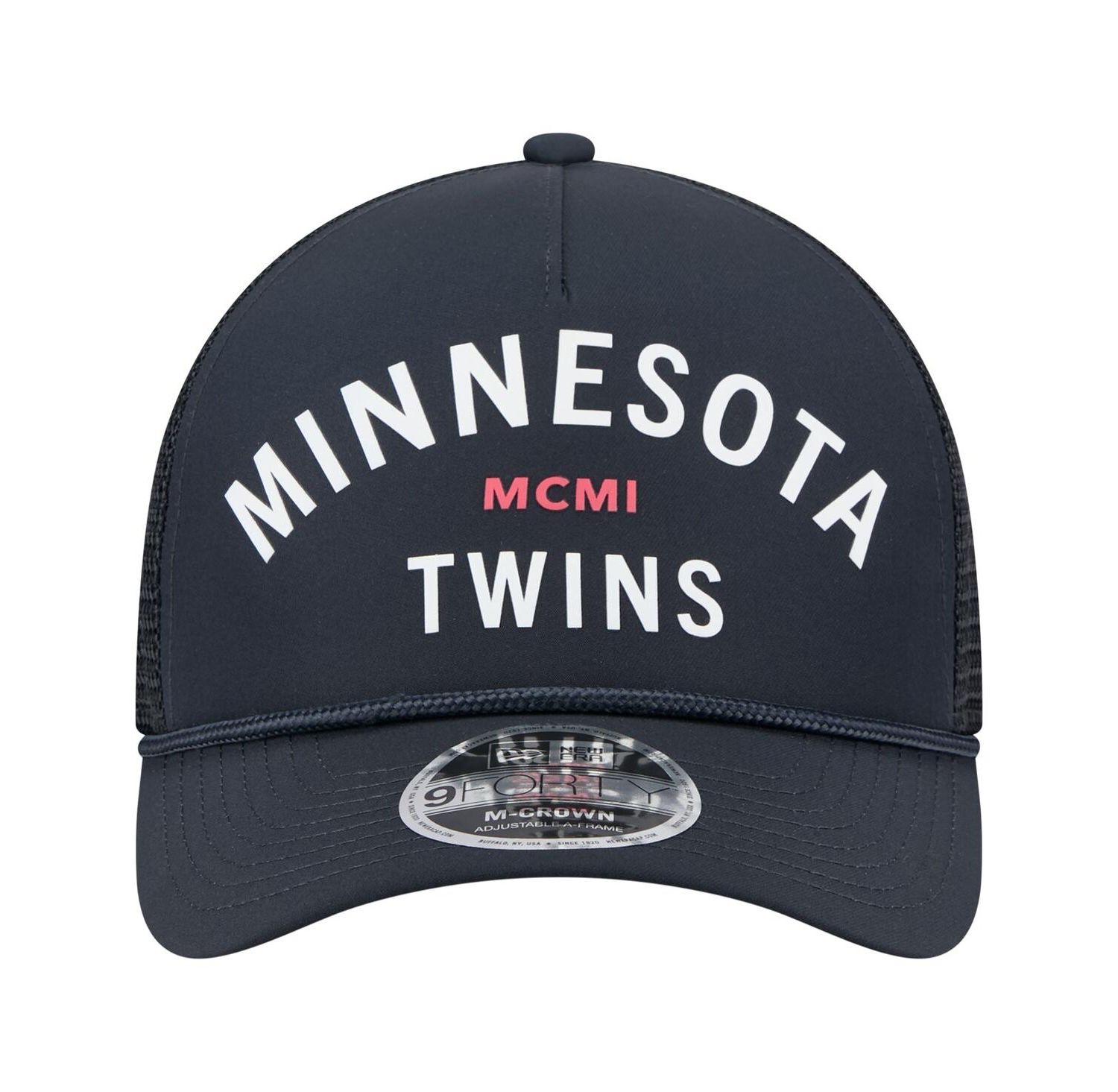 Men's Navy Minnesota Twins Minimalist 9FORTY A-Frame Adjustable Hat