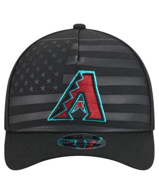 Men's Black Arizona Diamondbacks American Flag 9FORTY M-Crown A-Frame Adjustable Hat