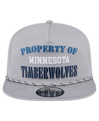 Men's Gray Minnesota Timberwolves Throwback Property Of Golfer Snapback Hat