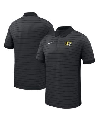 Nike - Men's Black Missouri Tigers 2025 Early Season Coaches Sideline Victory Stripe Performance Polo Shirt