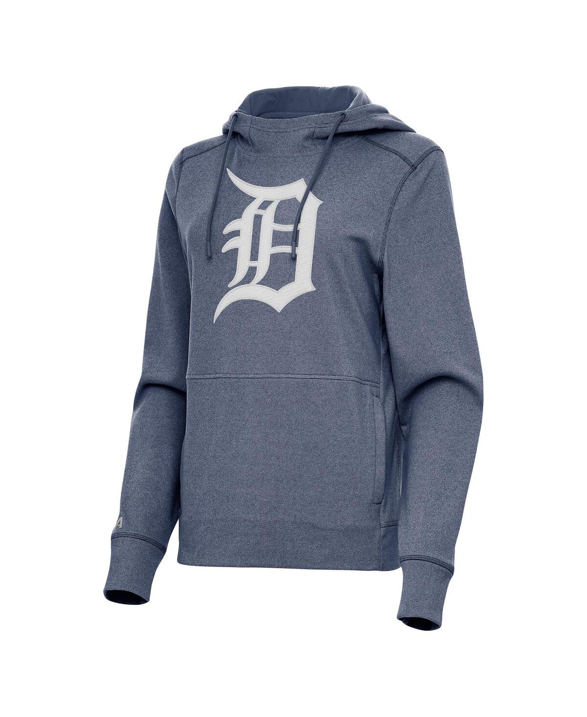 Women's Heather Navy Detroit Tigers Justice Pullover Hoodie - Heather Navy