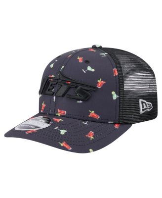 New Era - Men's&nbsp;Navy/Black New York Jets Adventure Drinks Pattern 9SEVENTY Stretch-Snap Hat