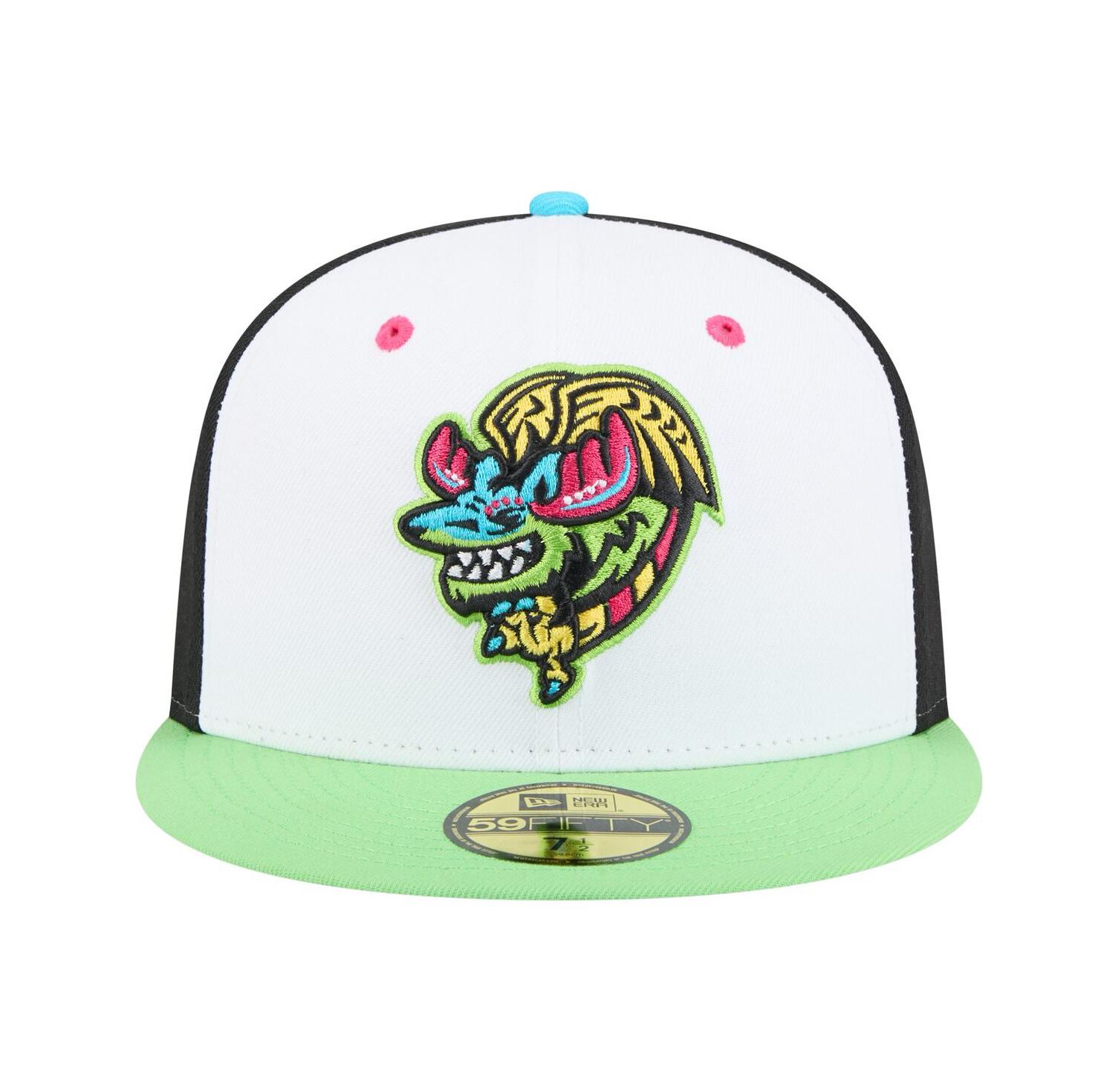 Men's White/Light Green Modesto Nuts Copa de la Diversion 59FIFTY Fitted Hat