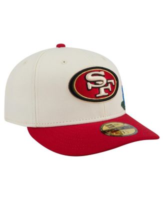 Men's Cream/Scarlet San Francisco 49ers Tonal Floral 59FIFTY Fitted Hat