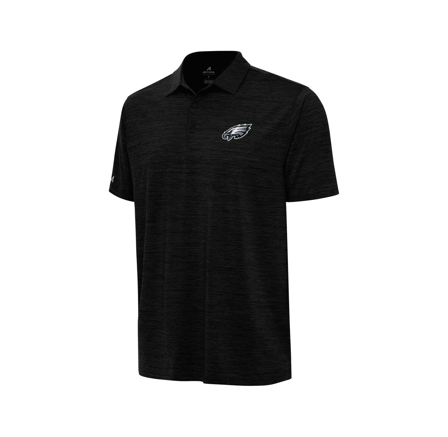 Men's Heather Black Philadelphia Eagles Layout Polo Shirt