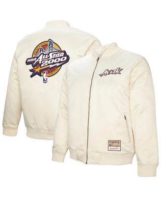Mitchell & Ness - Men's&nbsp;Cream 2000 NBA All-Star Game Full-Zip Satin Jacket