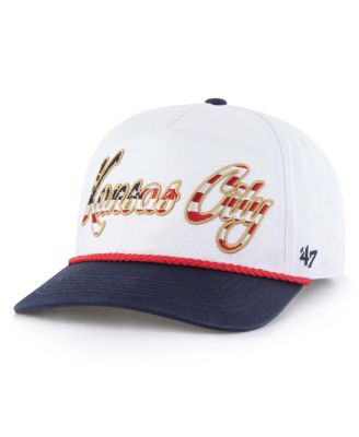 '47 Brand - Men's White Kansas City Royals Patriotic Overhand Hitch Adjustable Hat