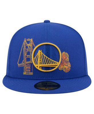 Men's Royal Golden State Warriors State Stitch 59FIFTY Fitted Hat
