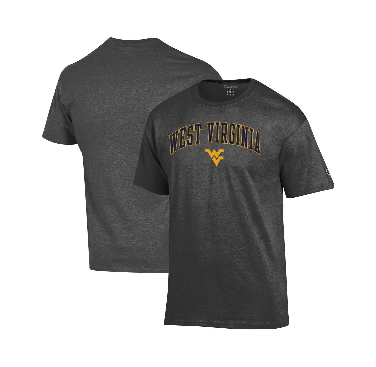 Men's Gold West Virginia Mountaineers Arch Over Logo T-Shirt