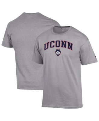 Champion - Men's Heather Gray UConn Huskies Arched Logo T-Shirt