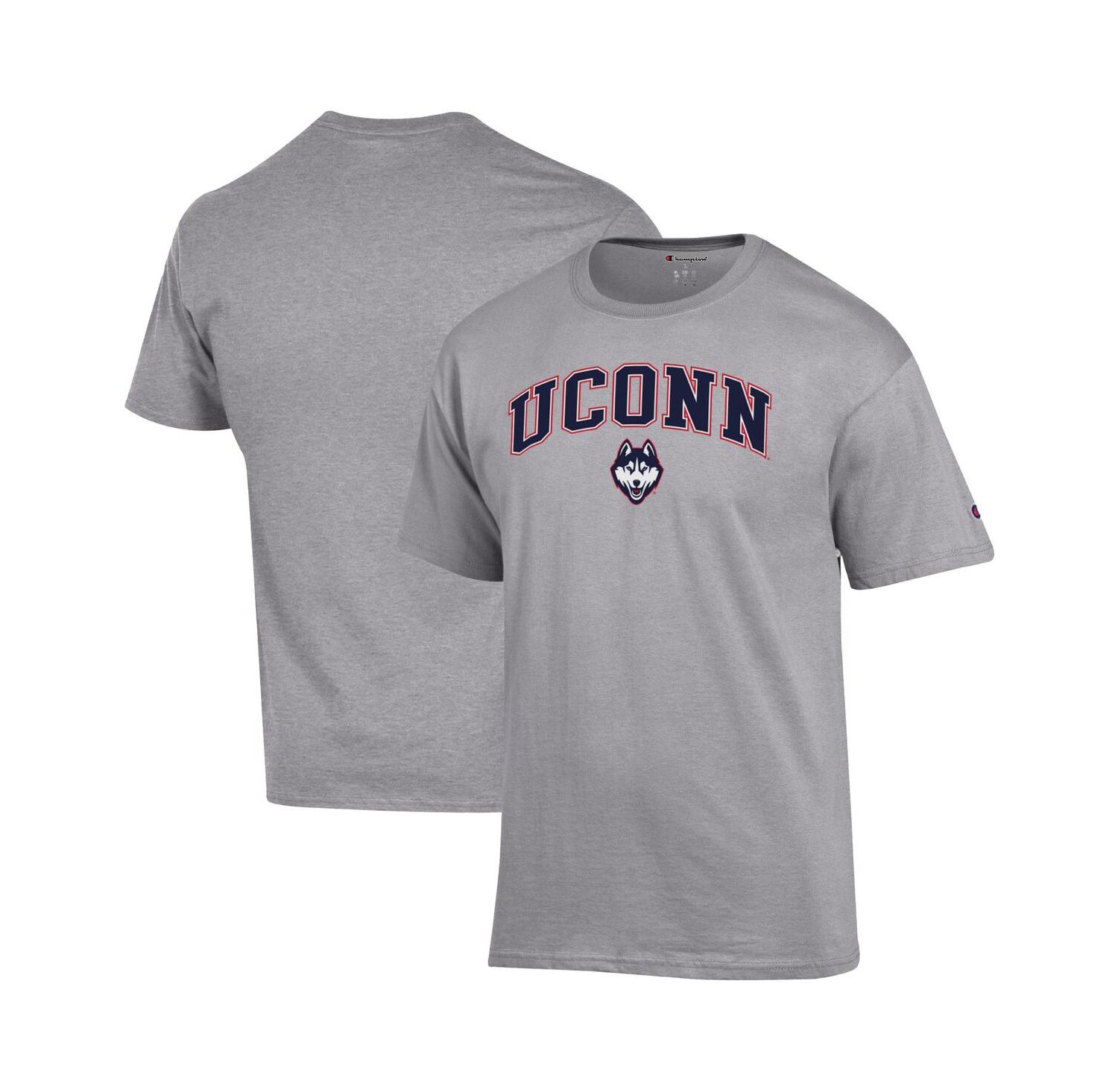 Men's Navy UConn Huskies Arched Logo T-Shirt