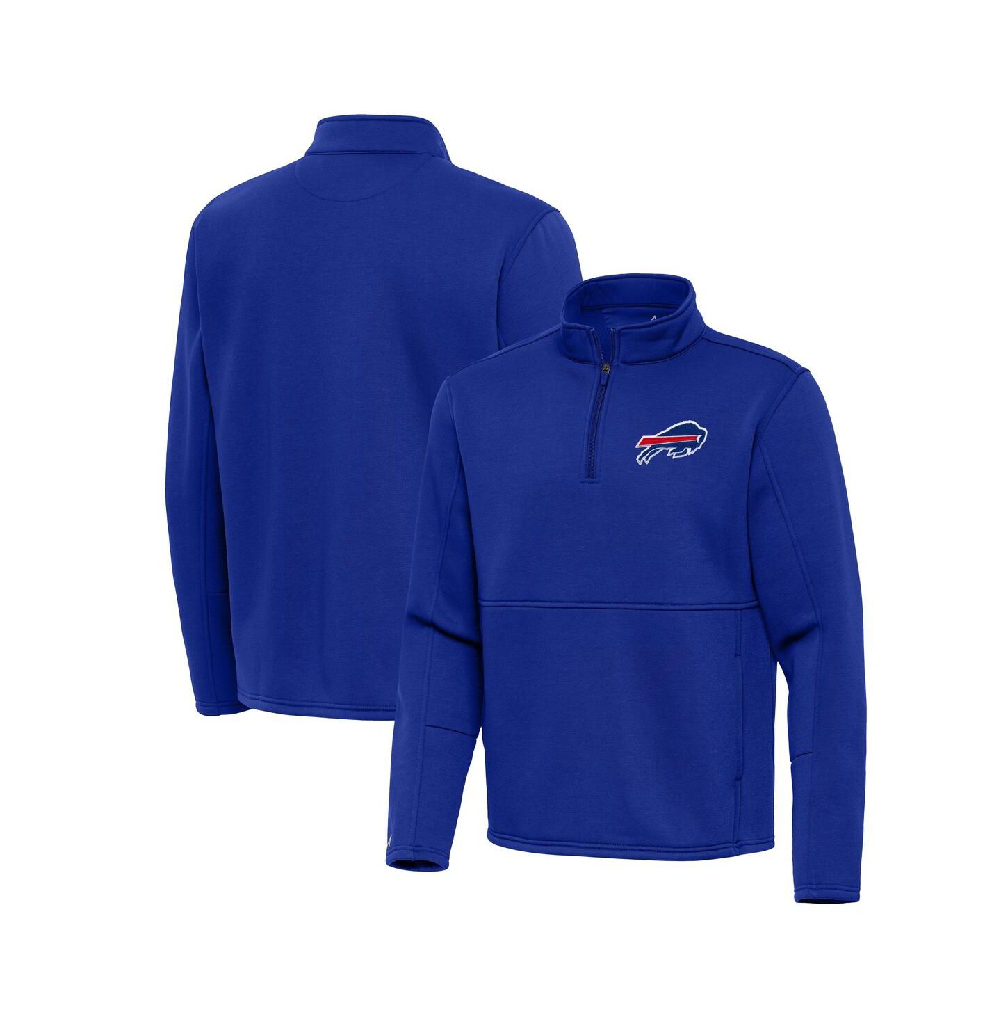 Мужская куртка Antigua Royal Buffalo Bills Twist Quarter-Zip Pullover — фото 1