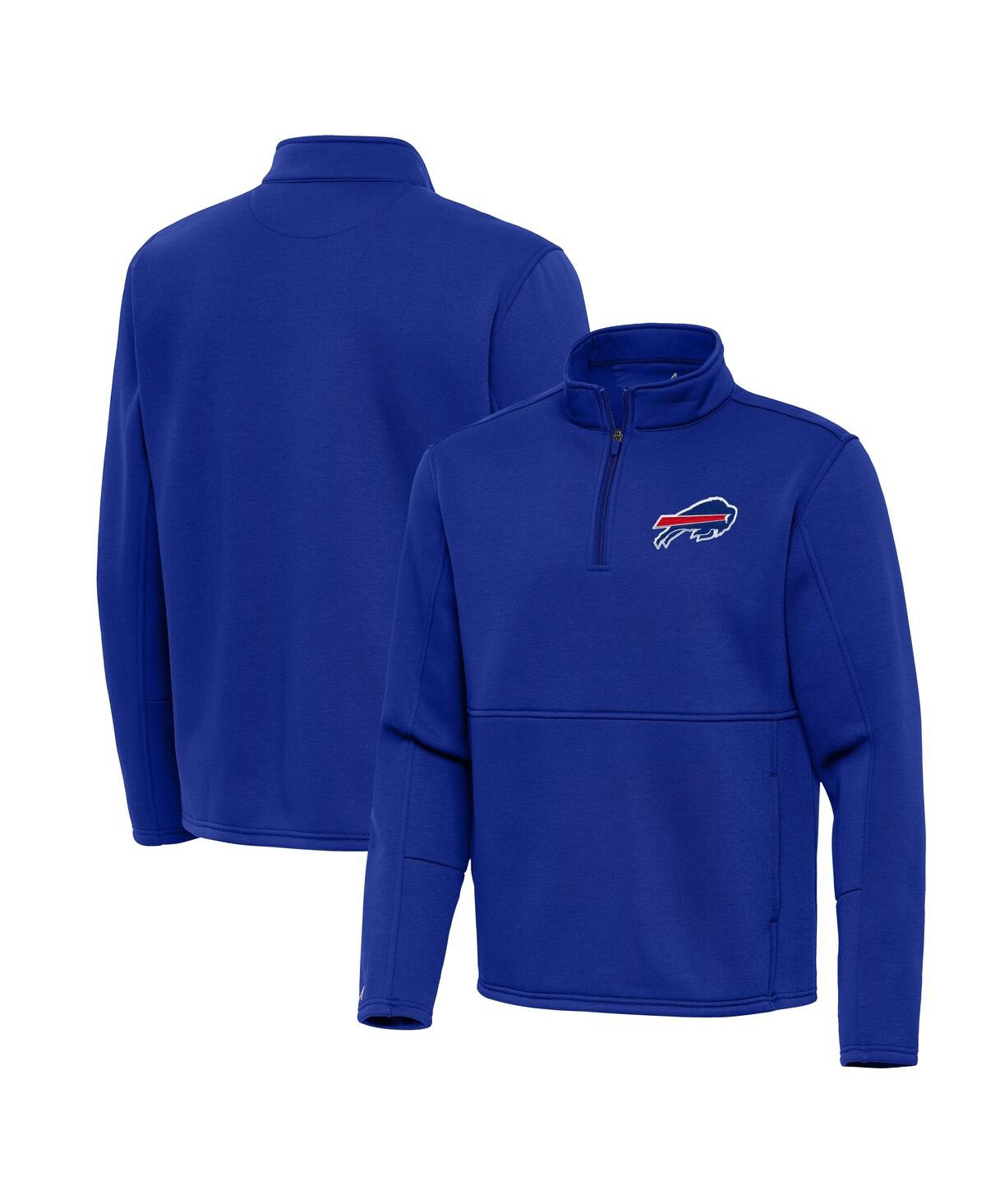 Men's Royal Buffalo Bills Twist Quarter-Zip Pullover Jacket - Royal