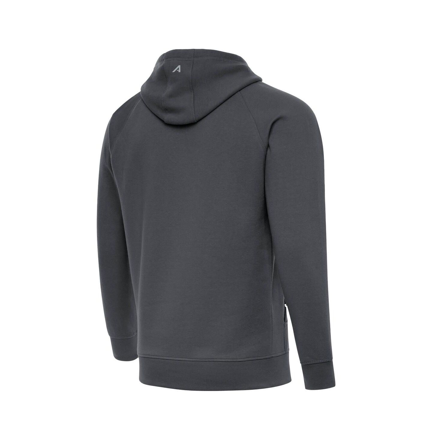 Мужское худи Antigua Charcoal Chicago Bears Brushed Carbon Victory Pullover — фото 3