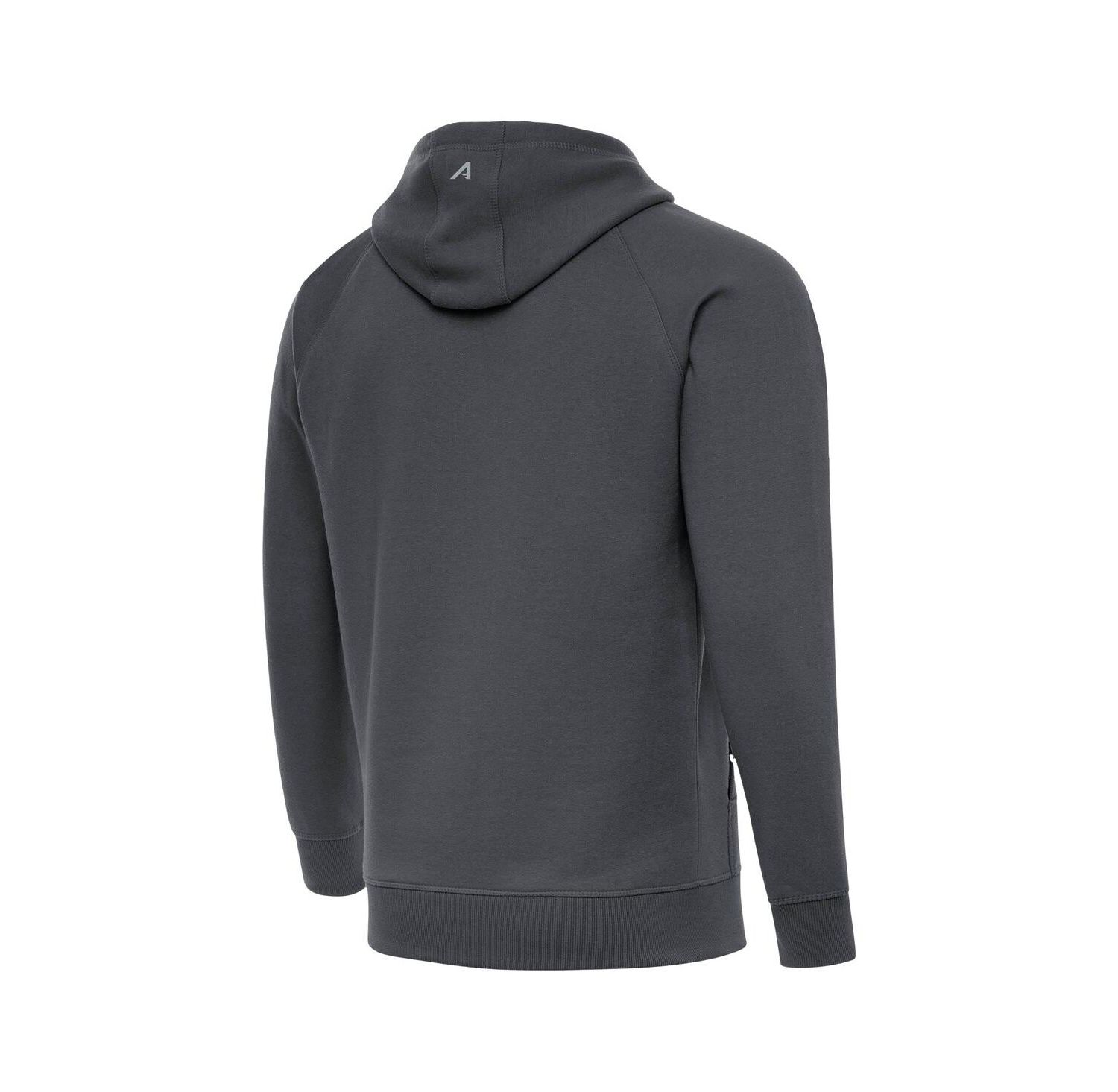 Men's Charcoal Chicago Bears Brushed Carbon Victory Pullover Hoodie