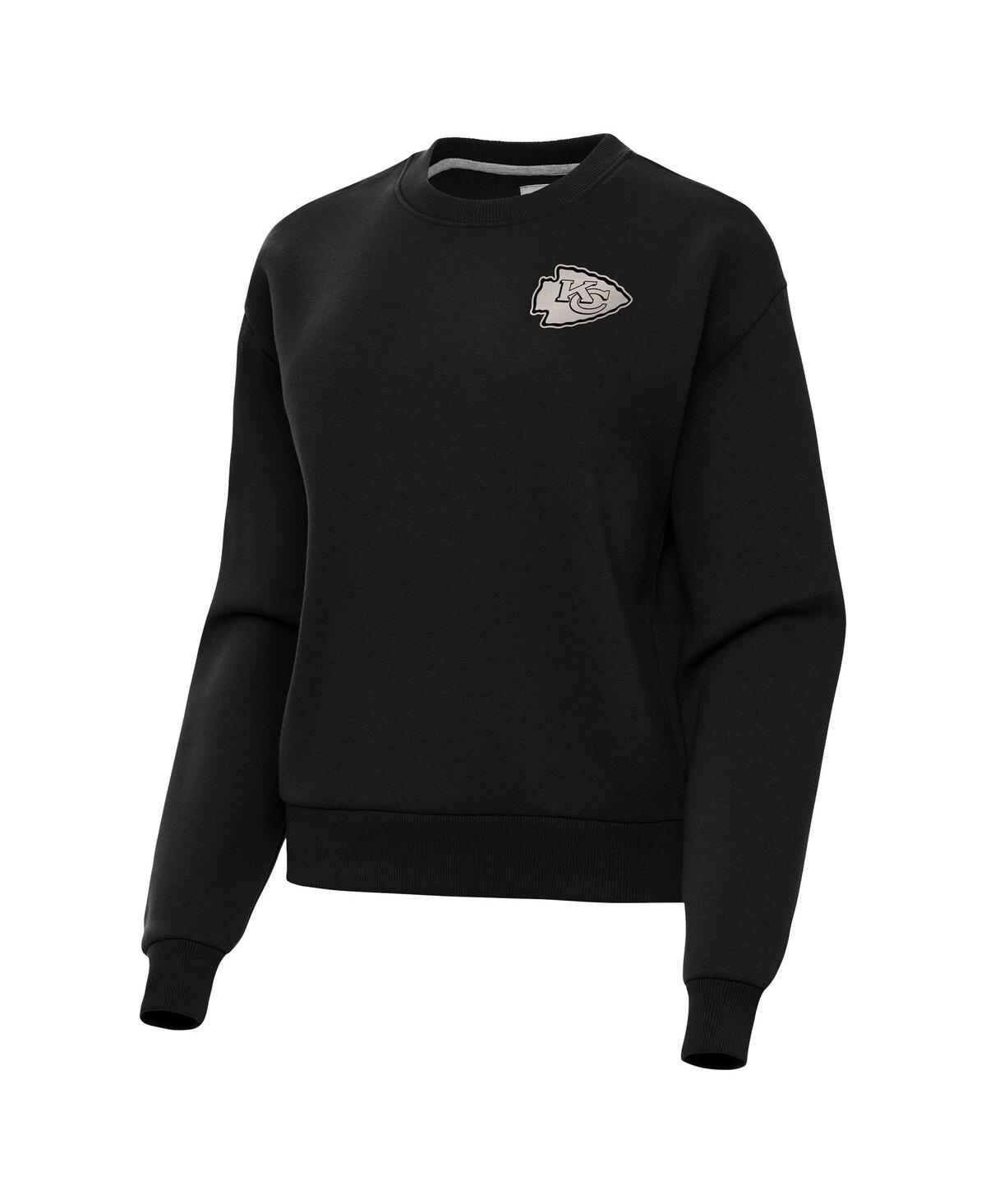 Women's Black Kansas City Chiefs Victory Pullover Sweatshirt - Black