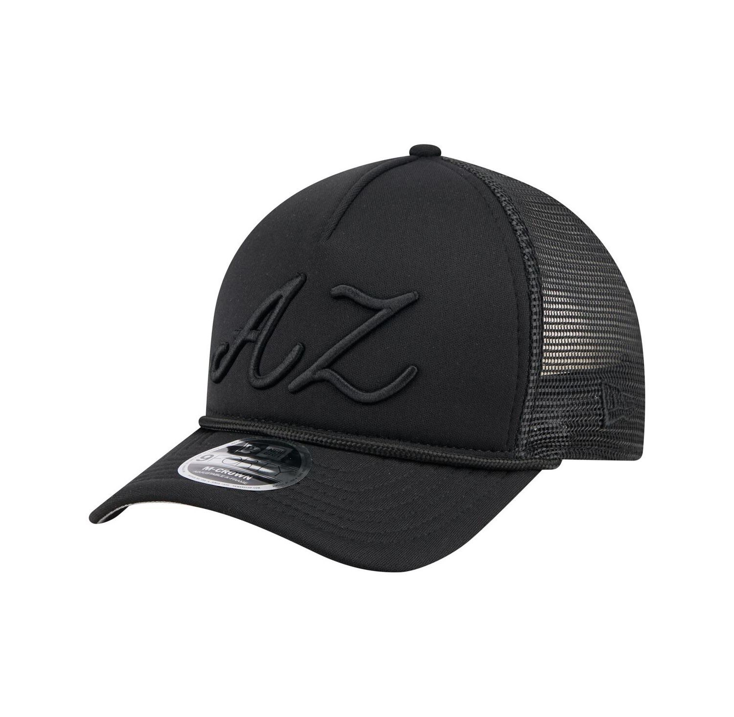 Men's Black Arizona Diamondbacks City Initial 9FORTY A-Frame M-Crown Adjustable Trucker Hat