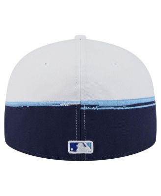 Men's Navy/White Tampa Bay Rays Paint Stroke 59FIFTY&nbsp;Fitted Hat
