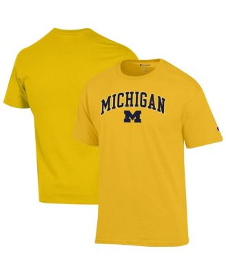 Champion - Men's&nbsp;Maize Michigan Wolverines Arch Over Logo T-Shirt