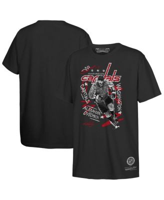 Mitchell & Ness - Big Boy's and Girl's Alexander Ovechkin Black Washington Capitals Chalked Up T-Shirt
