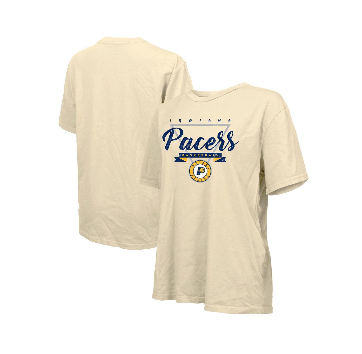 Women's Cream Indiana Pacers Oversized T-Shirt