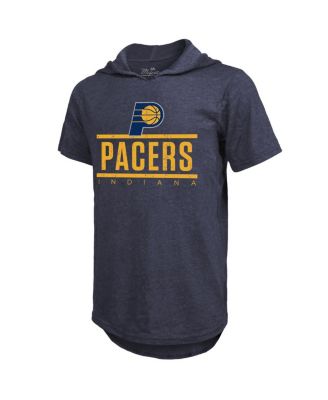 Men's Navy Indiana Pacers Tri-Blend Hoodie T-Shirt