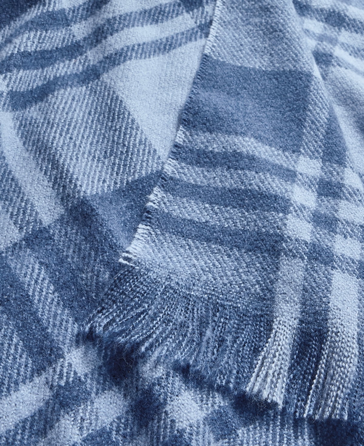 Arch Studio Cozy Plaid Throw, 50" X 60", Exclusively For Macy's In Blue