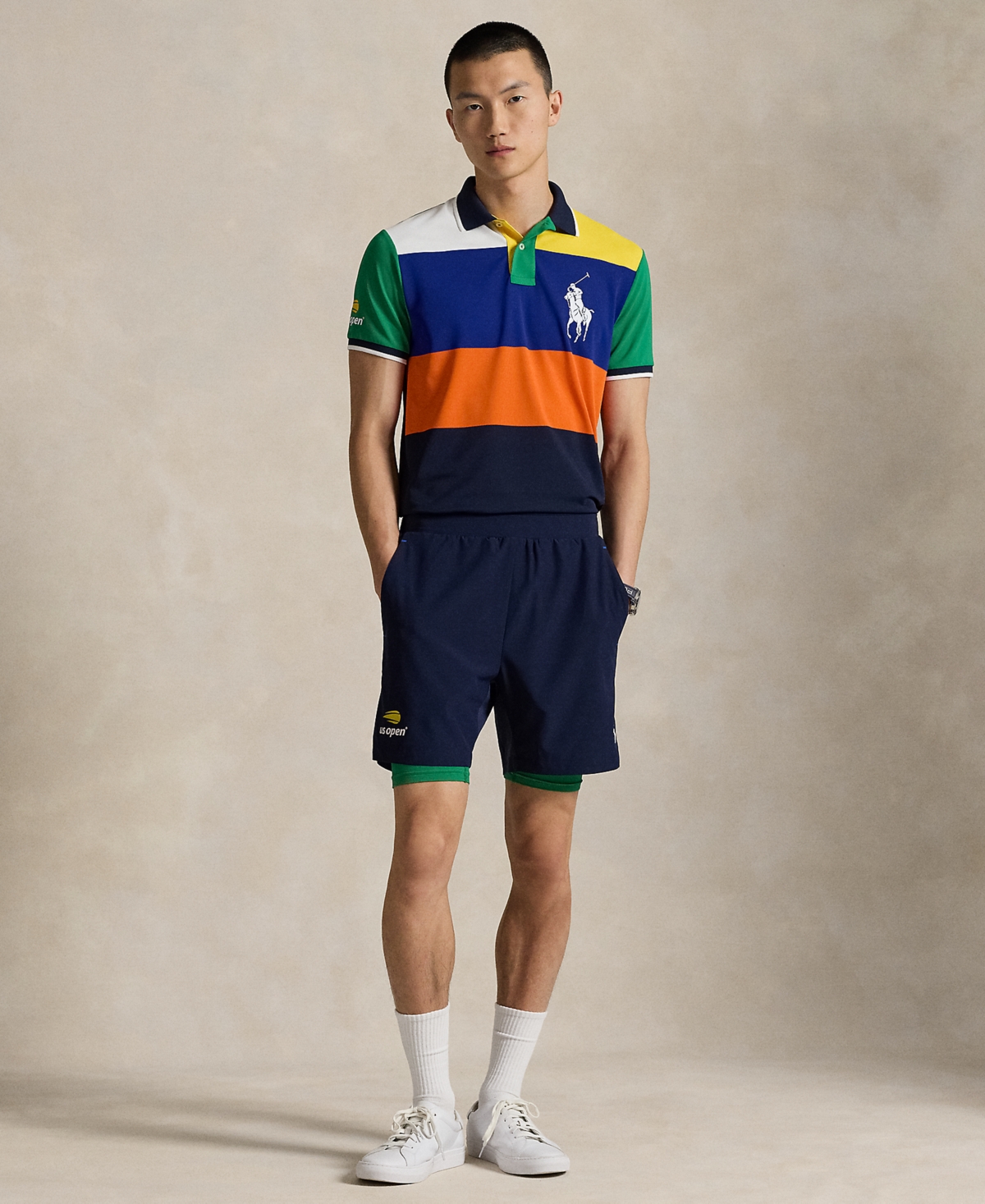 Polo Ralph Lauren Unisex Us Open 6" Ball Crew Short In Blue